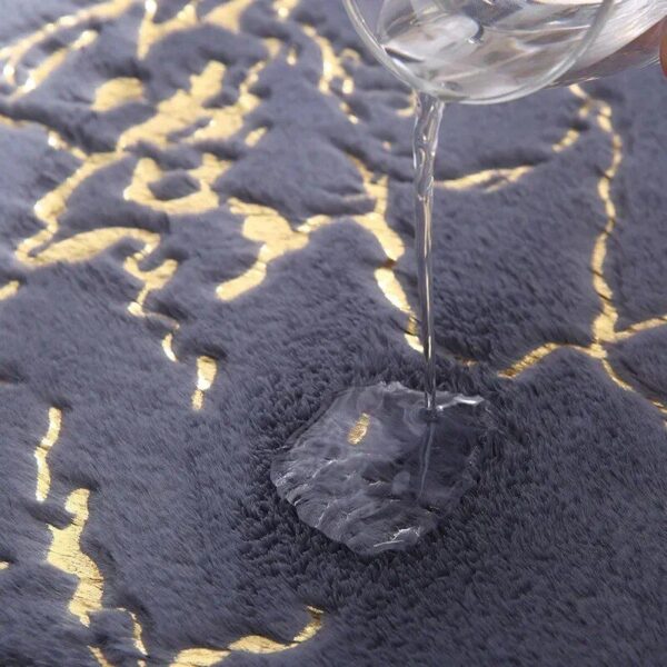 Luxurious Faux Rabbit Fur Non-Slip Bath Mat - Super Soft, Absorbent, & Machine Washable - Image 4
