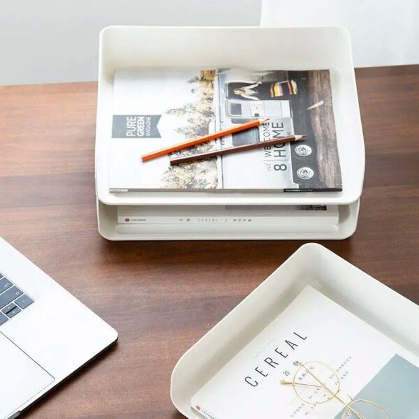 Efficient A4 Desktop File Tray Organizer - Image 5