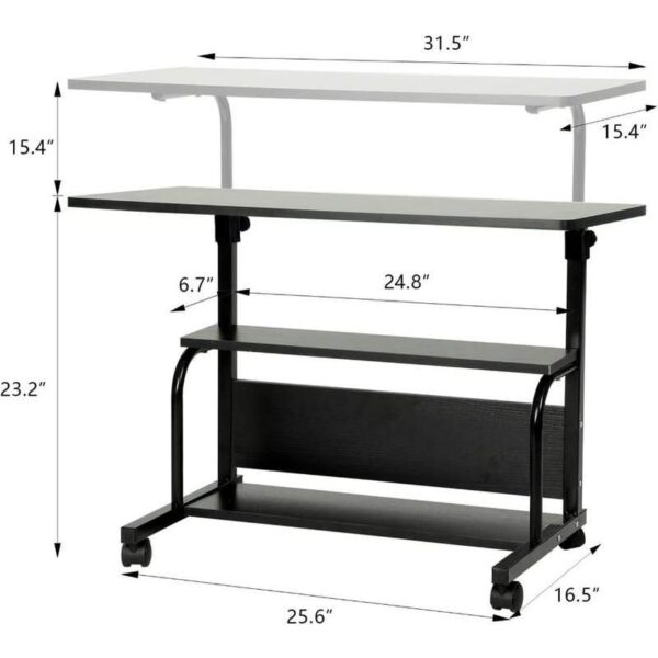 Compact & Adjustable Multipurpose Standing Desk for Small Spaces - Image 4