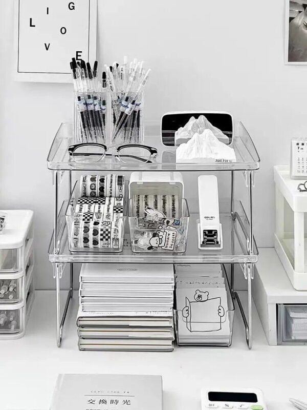 Clear Foldable Desk Organizer - Image 7