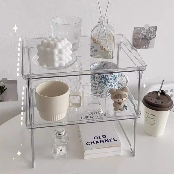 Clear Foldable Desk Organizer - Image 2