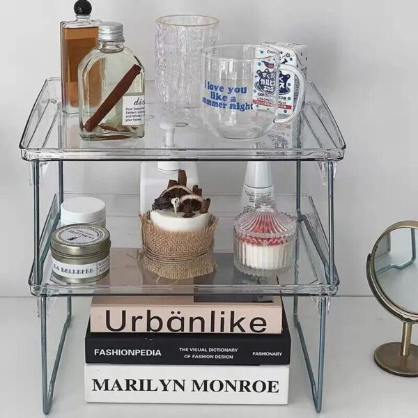 Clear Foldable Desk Organizer - Image 3