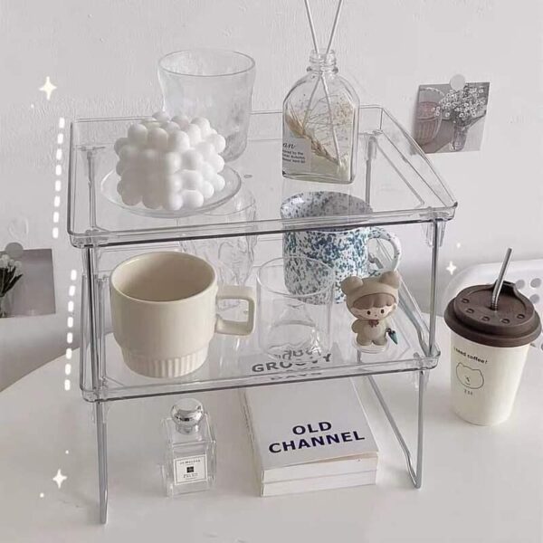 Clear Foldable Desk Organizer