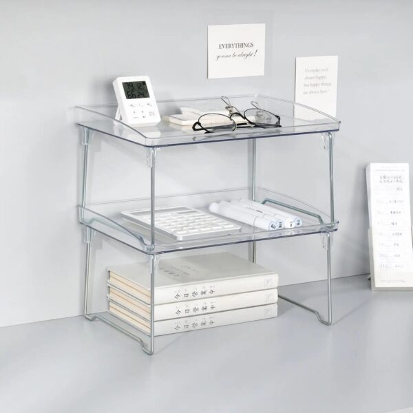 Clear Foldable Desk Organizer - Image 4