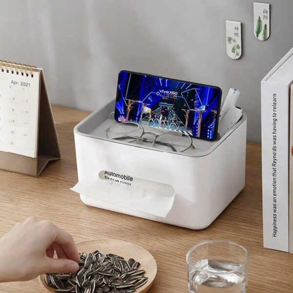 All-in-One Desktop Organizer and Tissue Box - Image 5
