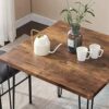Compact 3-Piece Square Dining Set with PU Cushion Chairs - Image 5