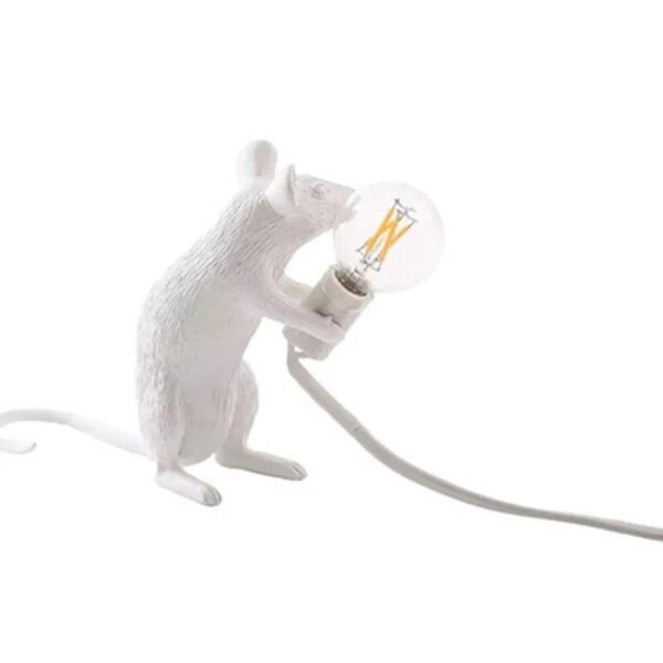 Charming Mouse-Shaped Night Lamp - Modern Tabletop Decorative Light for Home & Bedroom - Image 5