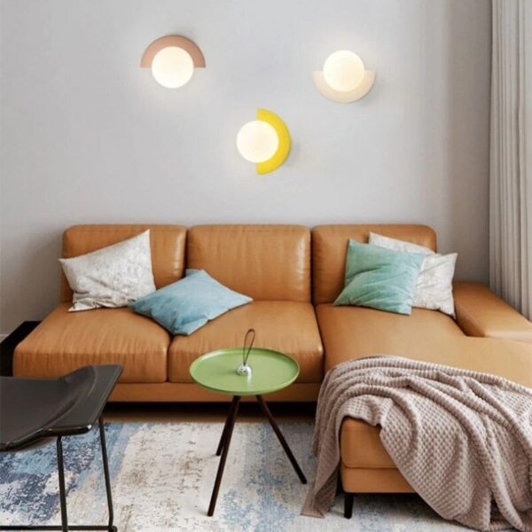 Modern Nordic Glass Ball LED Wall Sconce - Image 4