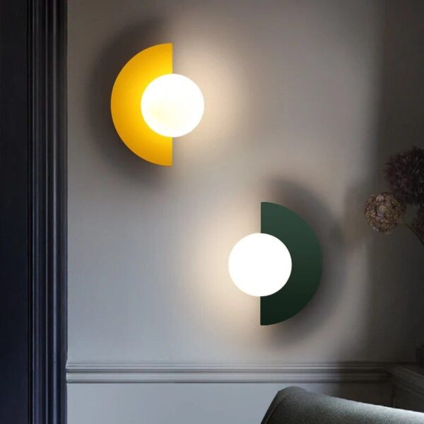 Modern Nordic Glass Ball LED Wall Sconce - Image 5