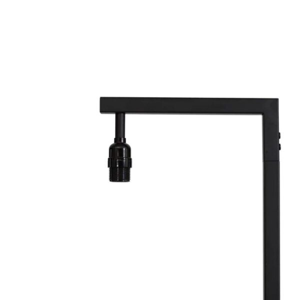 Elegant 62" Contemporary Metal Floor Lamp with LED Bulb and Footswitch, Black - Image 6