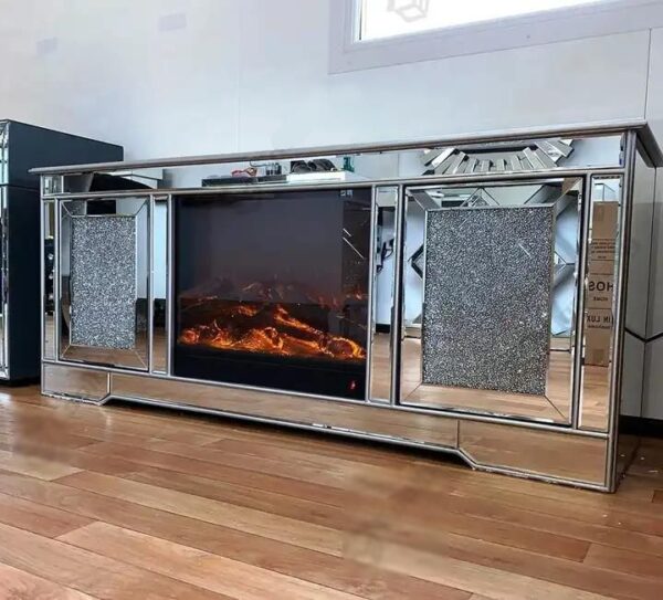 Elegant Mirrored TV Stand - Image 3