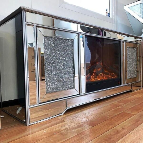 Elegant Mirrored TV Stand - Image 2