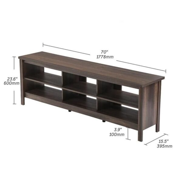 Modern Farmhouse 58" Espresso TV Stand for 65" Screens with Storage - Image 6