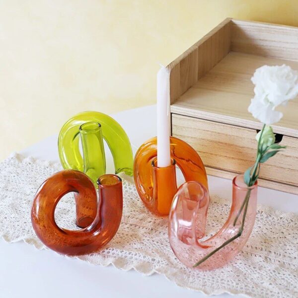 Elegant Glass Vase and Candle Holder - Image 4