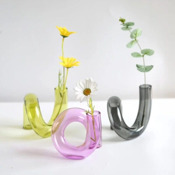 Elegant Glass Vase and Candle Holder - Image 2