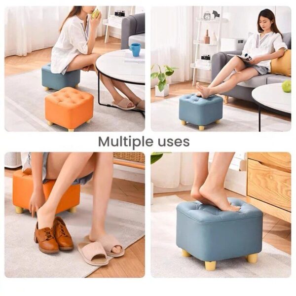 Modern Versatile Square Ottoman - Image 7