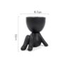 Charming Humanoid Ceramic Planter - Image 7