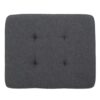 Elegant Dark Grey Fabric Tufted Ottoman - Image 4