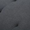 Elegant Dark Grey Fabric Tufted Ottoman - Image 6