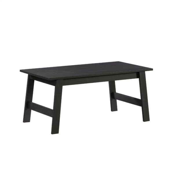 Modern Minimalist Black Rectangle Coffee Table - Image 6