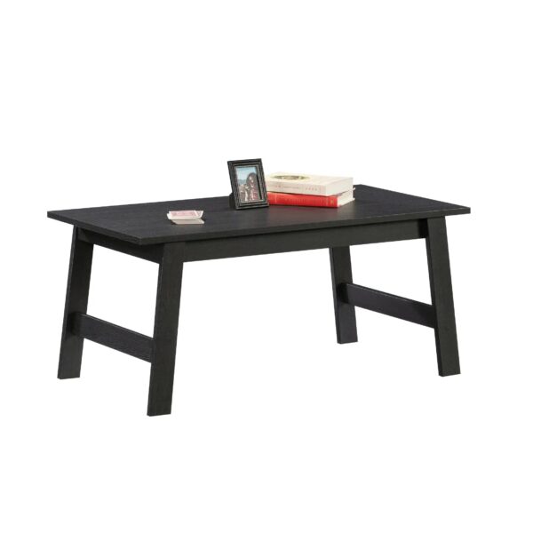 Modern Minimalist Black Rectangle Coffee Table - Image 5