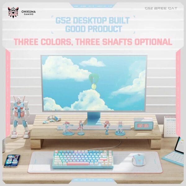 Compact RGB Mechanical Gaming Keyboard - 82 Key Wired USB Keyboard with Backlight - Image 4