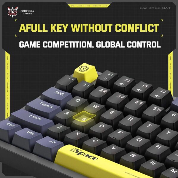 Compact RGB Mechanical Gaming Keyboard - 82 Key Wired USB Keyboard with Backlight - Image 5