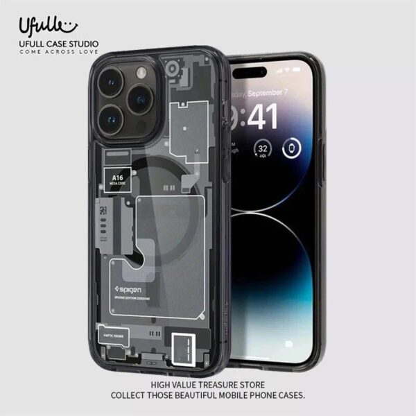 Magnetic Circuit Board Phone Case for iPhone - Image 2
