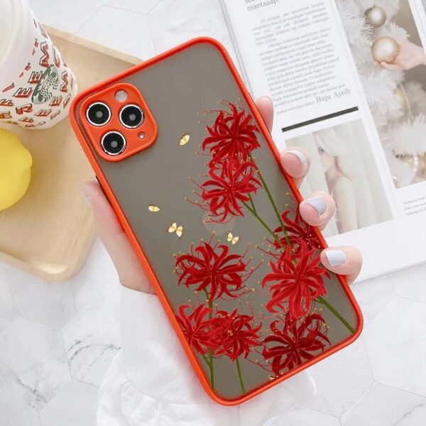 Lavender Butterfly Higan Flower Shockproof Phone Case for Various iPhone Models - Image 5
