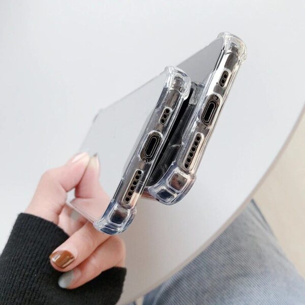 Luxury Mirror TPU Shockproof Phone Case for Various iPhone Models - Image 4