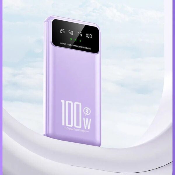 50,000mAh 100W Super Fast Charging Portable Power Bank with Dual LED & Digital Display - Image 6