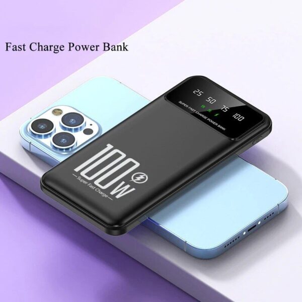 50,000mAh 100W Super Fast Charging Portable Power Bank with Dual LED & Digital Display - Image 2