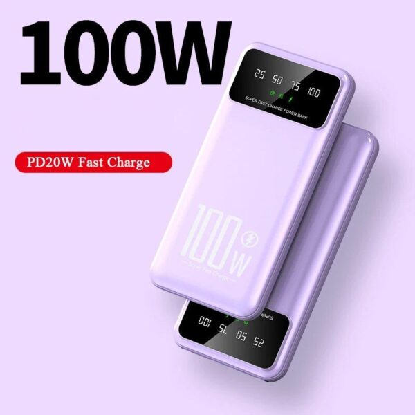 50,000mAh 100W Super Fast Charging Portable Power Bank with Dual LED & Digital Display - Image 5