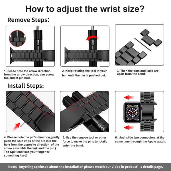 Stainless Steel Strap for Apple Watch - Image 7