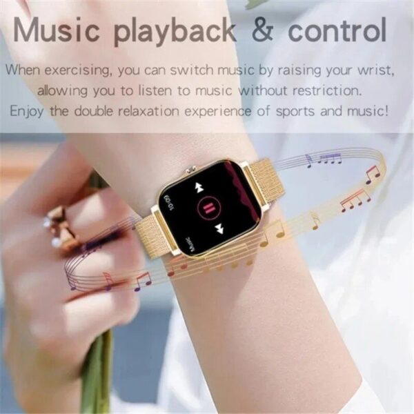 Full Touch Screen Sports Fitness Smartwatch with Bluetooth Calls - Image 7