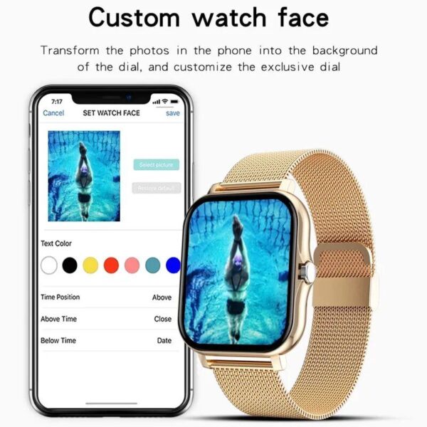 Full Touch Screen Sports Fitness Smartwatch with Bluetooth Calls - Image 5
