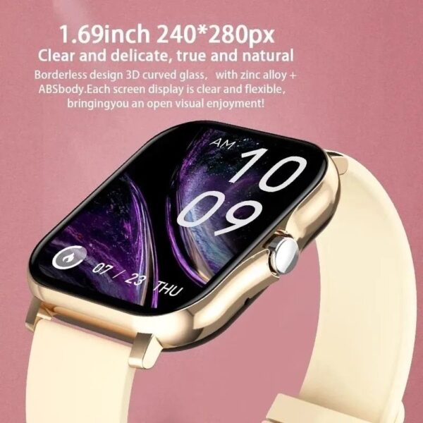 Full Touch Screen Sports Fitness Smartwatch with Bluetooth Calls - Image 3