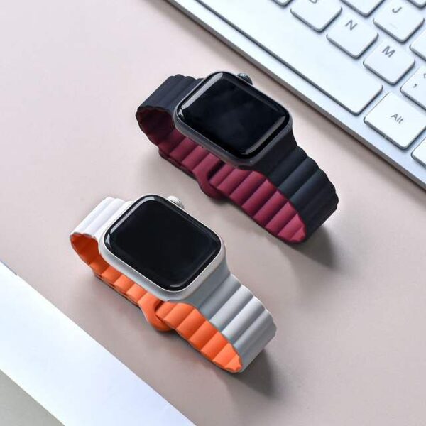 Magnetic Silicone Loop Strap for Apple Watch (38mm-49mm)