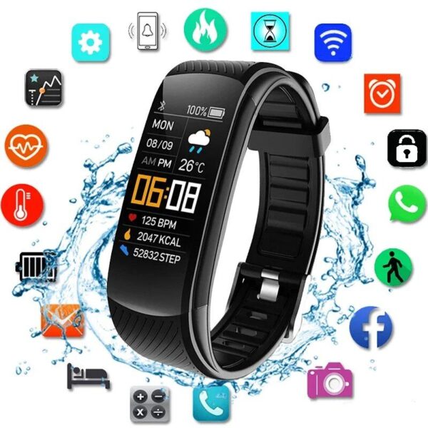 2023 Waterproof Fitness Smart Watch with Heart Rate & Weather Display - Image 2