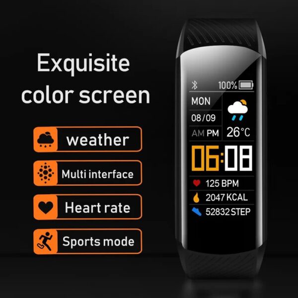 2023 Waterproof Fitness Smart Watch with Heart Rate & Weather Display - Image 3