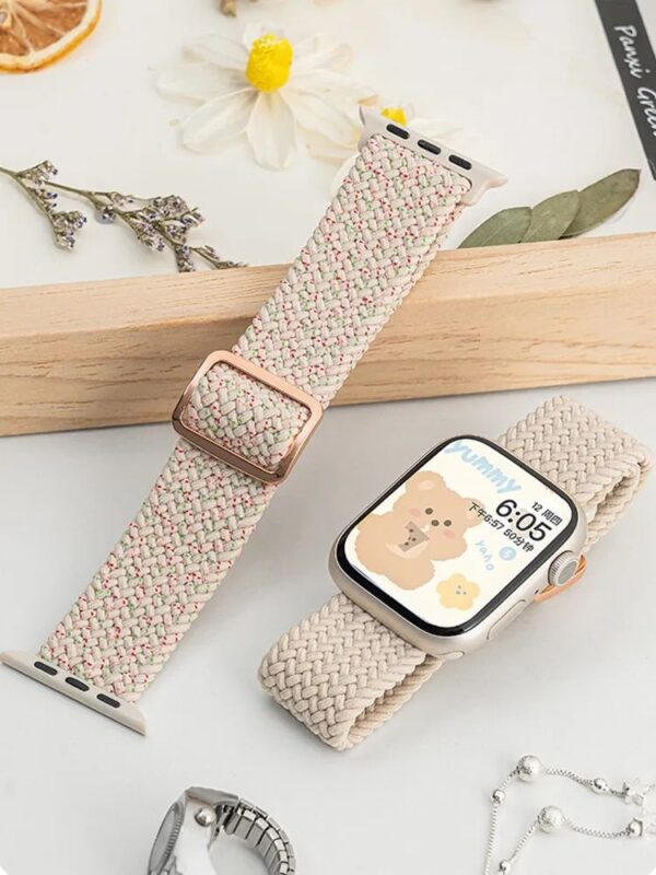 Braided Solo Loop Apple Watch Band - Compatible with Series 3 to 9 & SE - Image 2