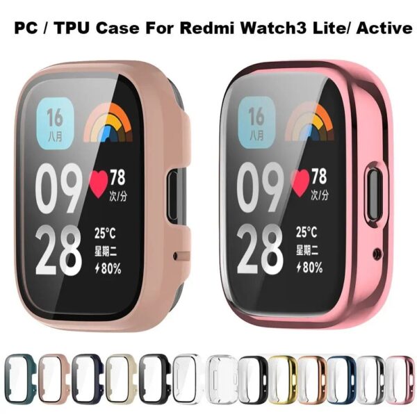 Shockproof Full Screen Protective Case for Redmi Watch3 Lite/Active with Film - Image 2