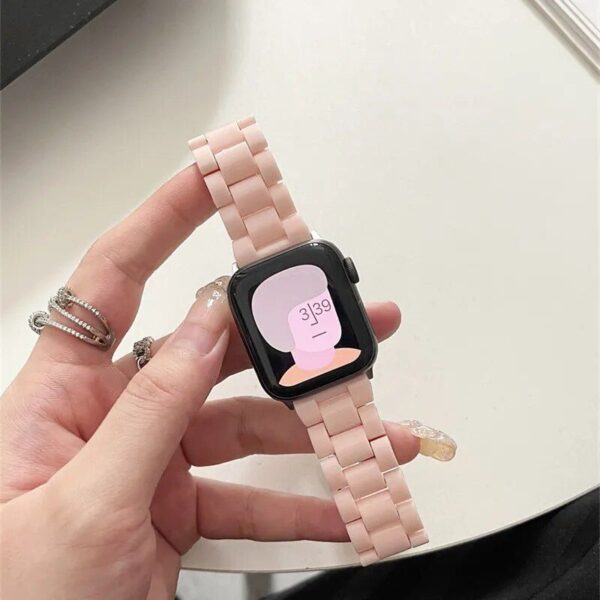 Chic Candy-Colored Resin Strap for 38mm-45mm Smartwatches - Image 6