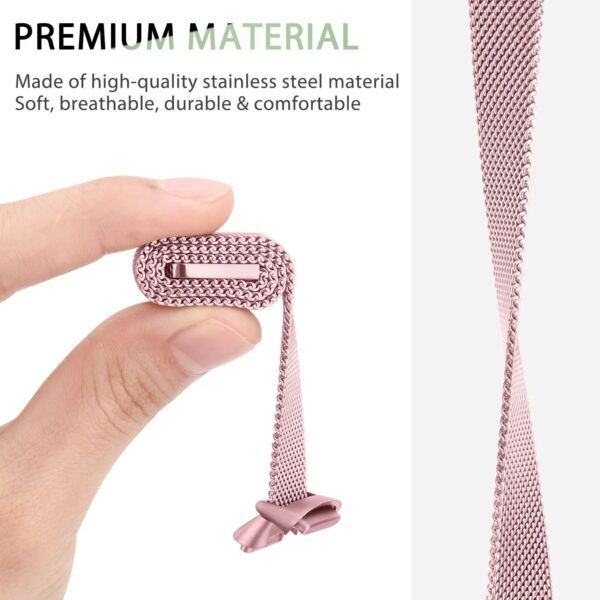 Fitness Enthusiasts' Choice: Magnetic Milanese Sport Strap for Fitbit Luxe - Image 5