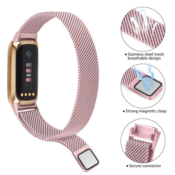 Fitness Enthusiasts' Choice: Magnetic Milanese Sport Strap for Fitbit Luxe - Image 4
