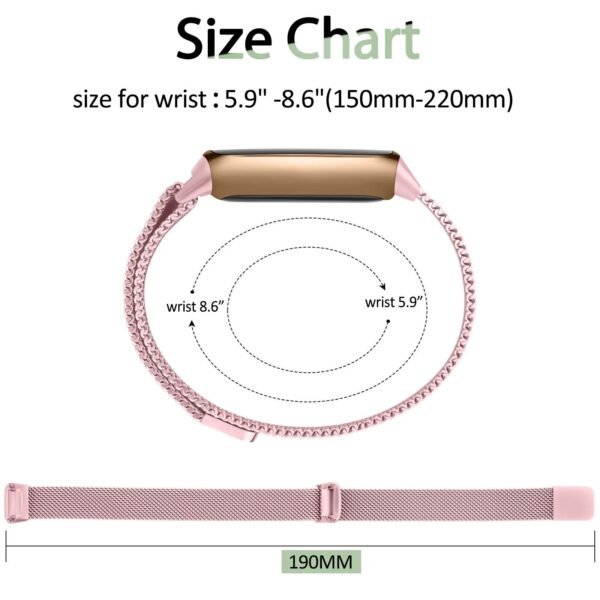 Fitness Enthusiasts' Choice: Magnetic Milanese Sport Strap for Fitbit Luxe - Image 6