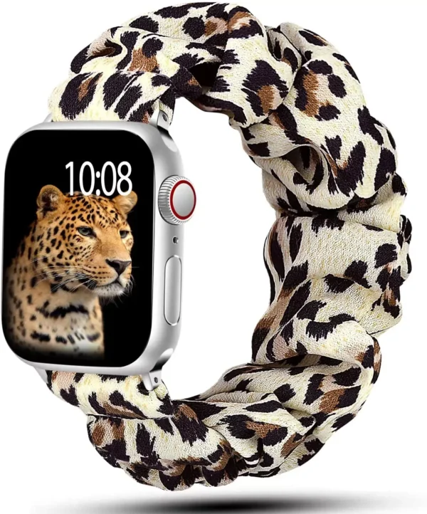 Elastic Scrunchie Apple Watch Band - Nylon Solo Loop Bracelet for All Series