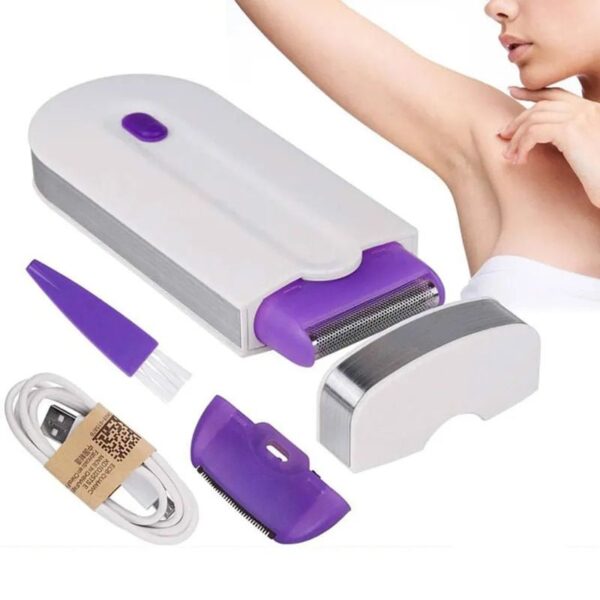 2-in-1 Painless Hair Removal & Epilator Device with Instant Sensor Light - Image 2