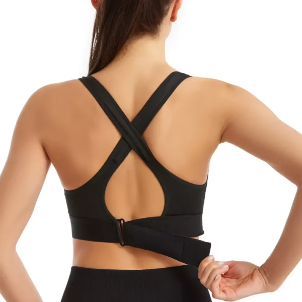 Women Sports Bras Tights Crop Top Yoga Vest - Image 5