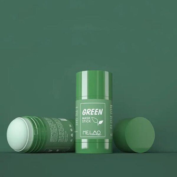 2023 Organic Green Tea Mud Mask Stick - 40g Hydrating and Acne-Fighting Clay Mask for Women - Image 5